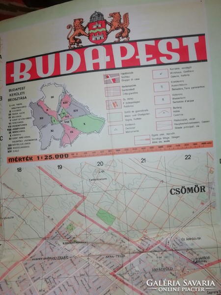 Budapest and its surroundings m.Kir. Military map