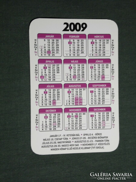 Card calendar, veteran car motorcycle association, Pécs, 2009, (3)