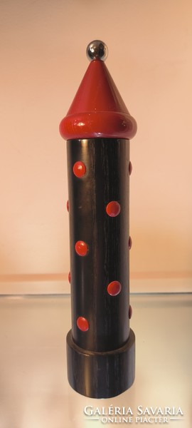 Design gifts! Wooden postmodern 26 cm Peugeot pepper mill from the 90s