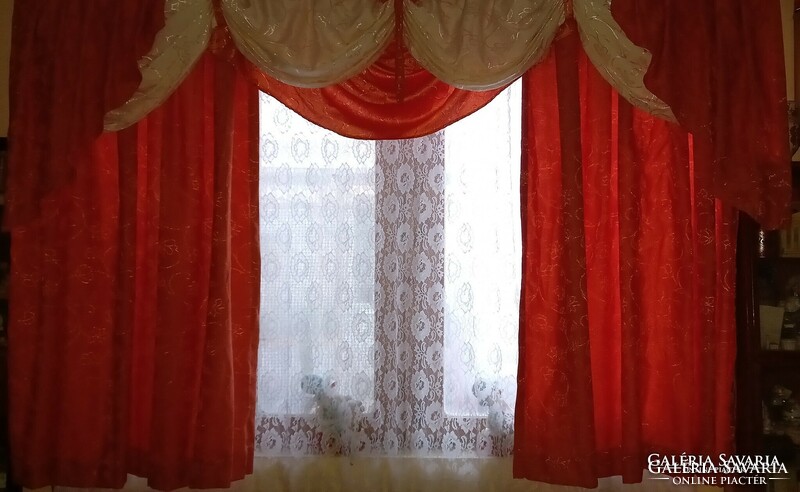 Bright floral silk brocade blackout curtain in a fabulous drapery material