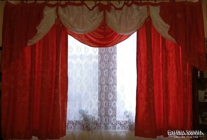 Bright floral silk brocade blackout curtain in a fabulous drapery material