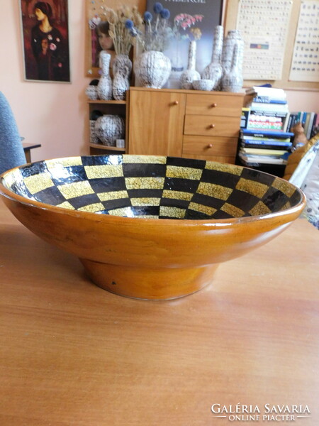 Ágnes Borsódy - huge ceramic bowl - Mária with her little one