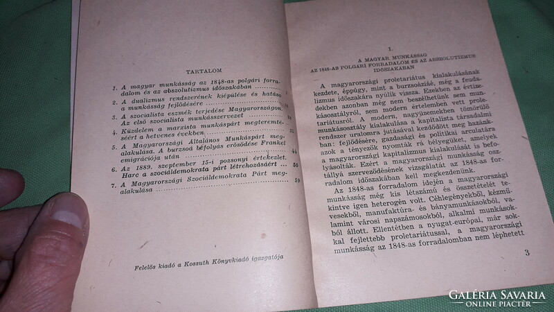 1963.S. Vincze Edit :Küzdelem az önálló proletárpárt megteremtéséért könyv a képek szerint KOSSUTH