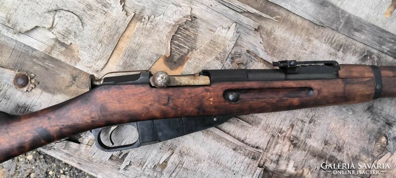 Ritka Finn Nagant puska, 1930-as gyártás, riasztóvá alakítva