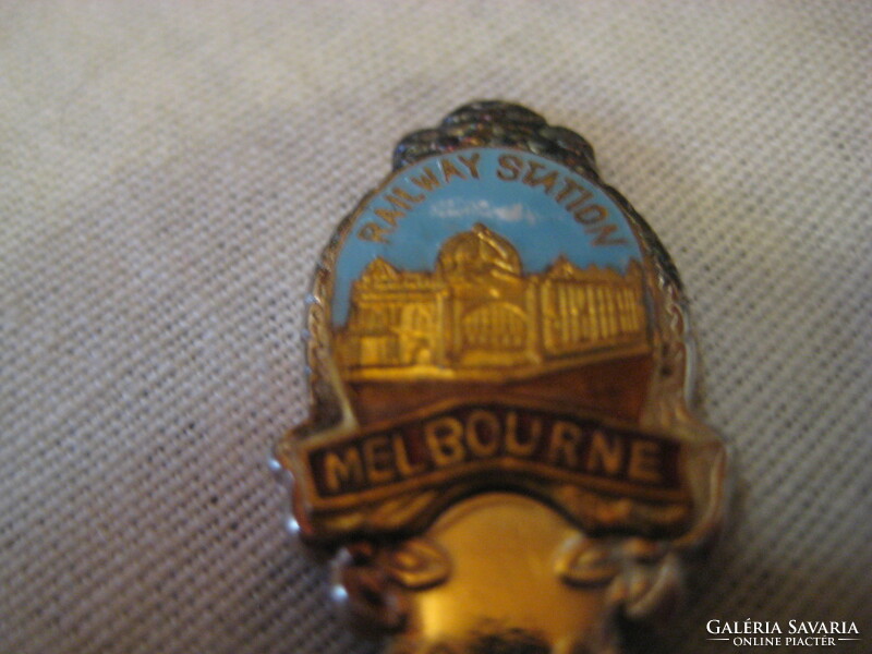 Memorial spoon Melbourne, 12 cm, silver-plated