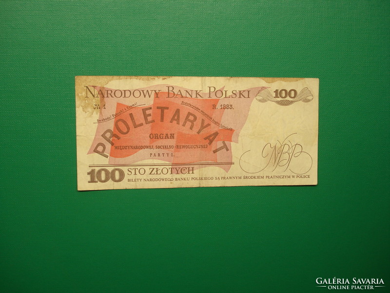 Lengyelország 100 zloty zlotych 1986   KI