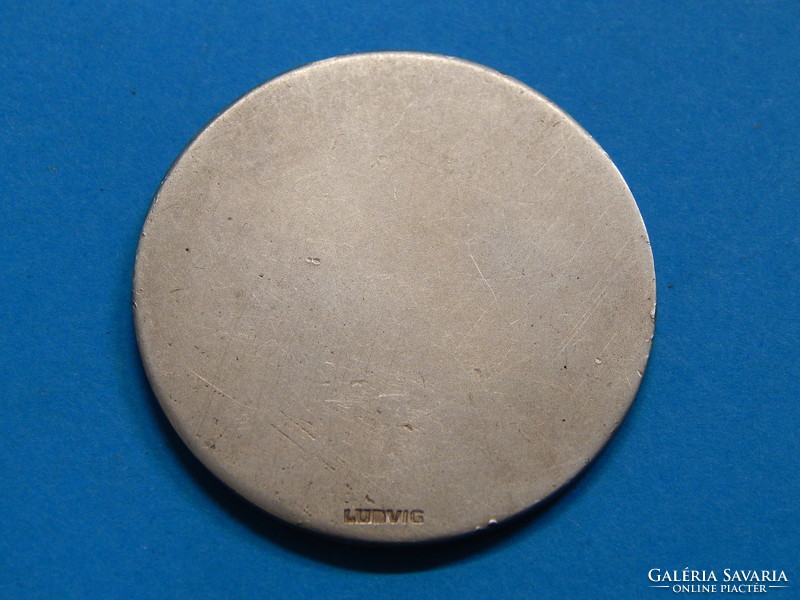 1907 év, a Magyar Úszó Szövetség fémjelzett ezüst érme