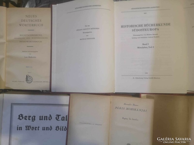 Régi német nyelvű könyvek, könyvcsomag!
