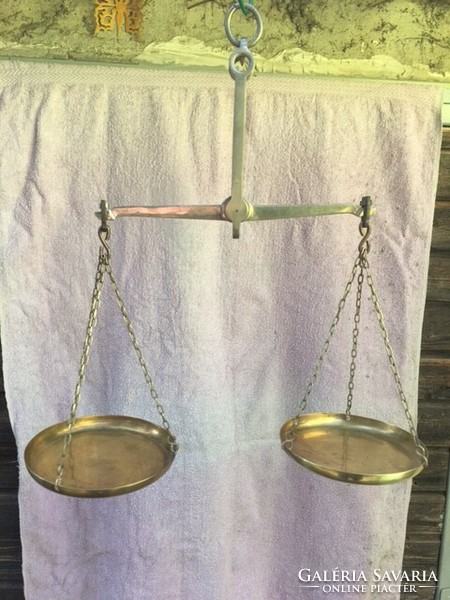 Antique two-arm pharmacy scale