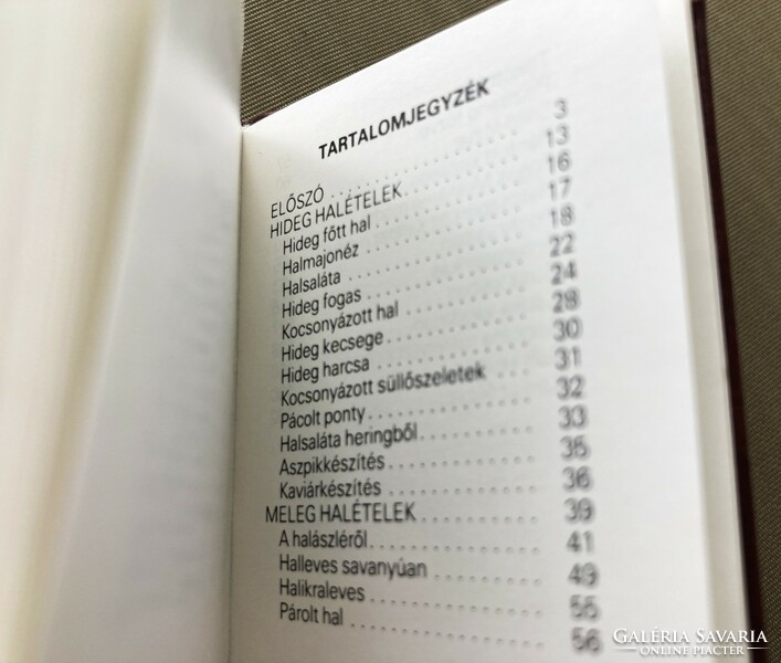 Kálmán Tolna: angler's cookbook, limited collector's mini-book rarity (200 examples)