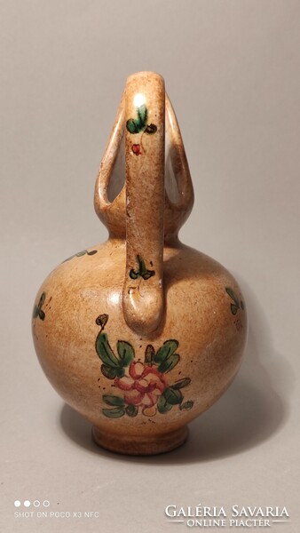 Ceramic oil pouring handcraft marked Biagioli Gubbio