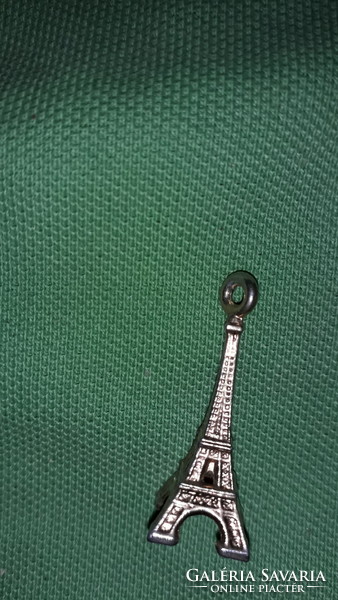 Old small gilded metal pendant Paris Eiffel Tower with nice workmanship according to the pictures