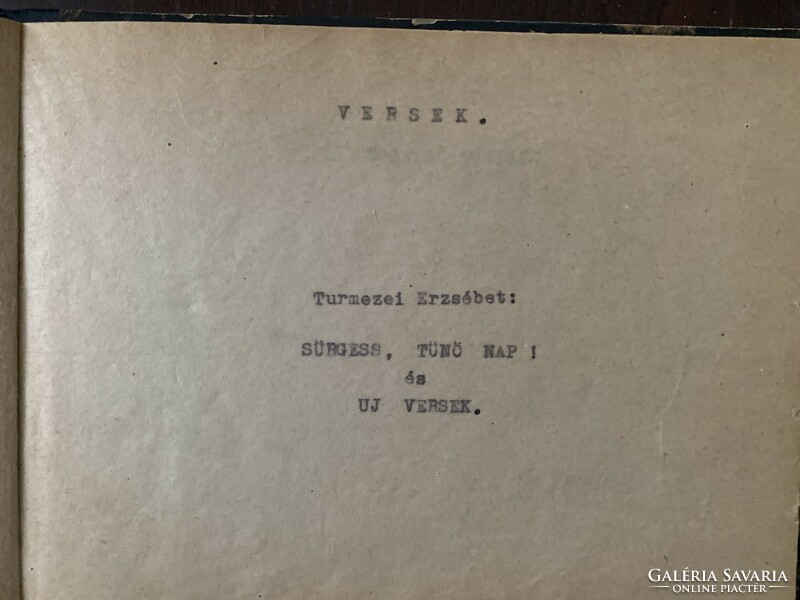 Túrmezei Erzsébet: Sürgess, tűnő nap! és új versek (1946)