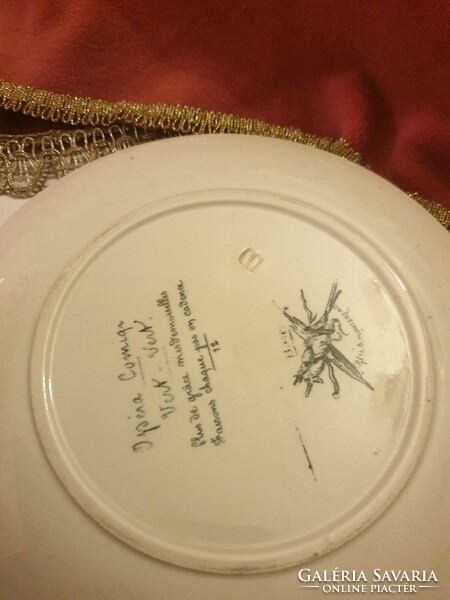 Antik Francia sorszámozott  tányérok  4 db