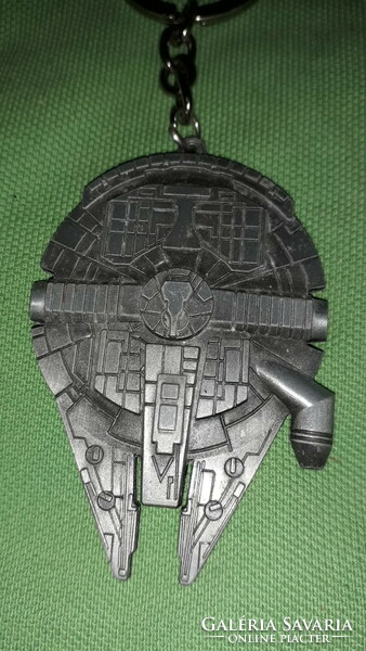 Retro szép kidolgozású fém STAR WARS MILLENIUM FALCON kulcstartó űrhajó GYŰJTŐI a képek szerint