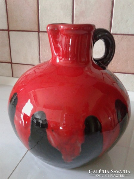 Drip glazed retro ceramic jug