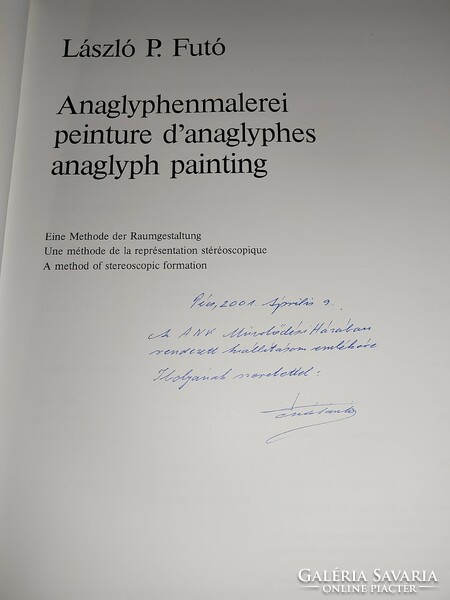 Anaglyphenmalerei (peinture d'anaglyphes - anaglyph painting) (with 3d glasses) - signed (*)