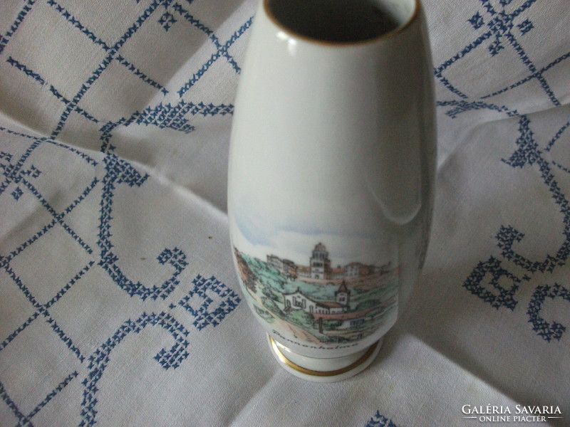 Pannonhalma memorial vase aquincum porcelain vase