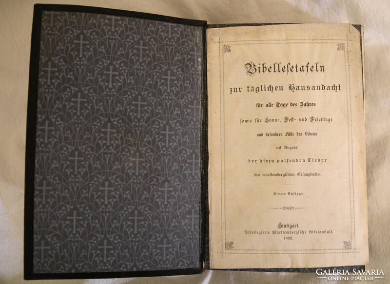 Bible die heilige schrift. D. Martin Luther Stuttgart 1902.