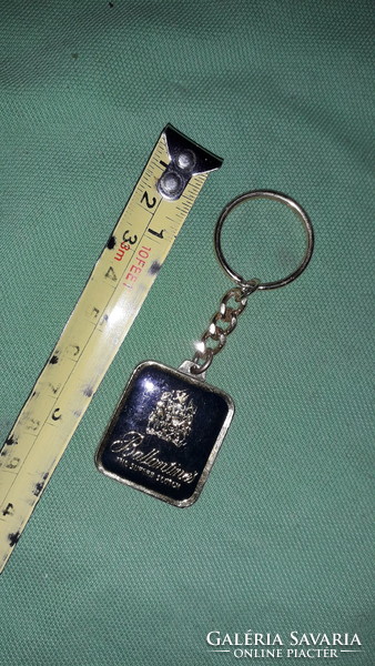 Old ballantines scotch whiskey advertising metal key ring as shown in the pictures