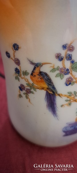 Antik madaras porcelán kiöntő (L4357)