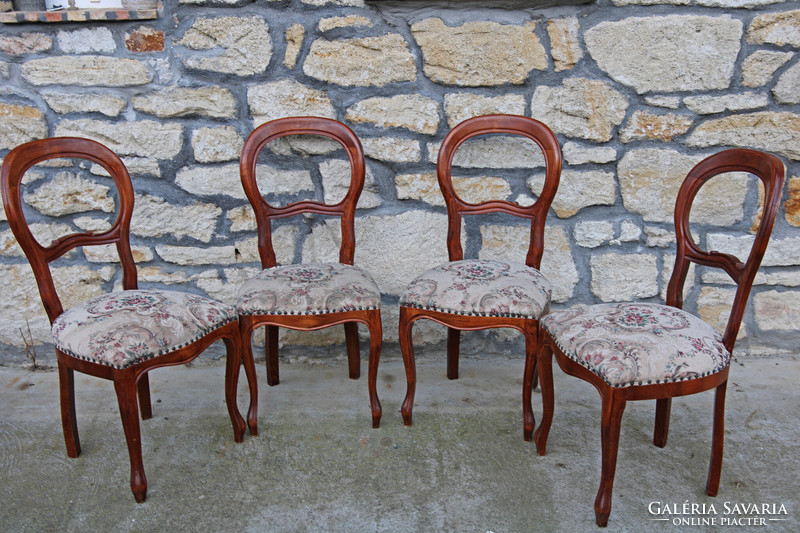 4 upholstered chairs in tapestry