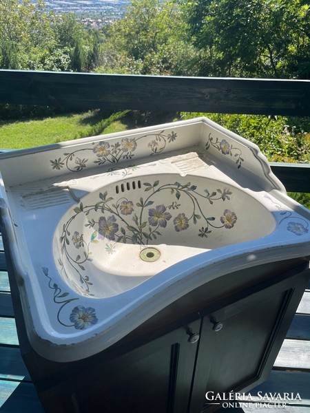 Secession numbered porcelain washbasin /r.D.Z. (Rudolf ditmar manufactory)