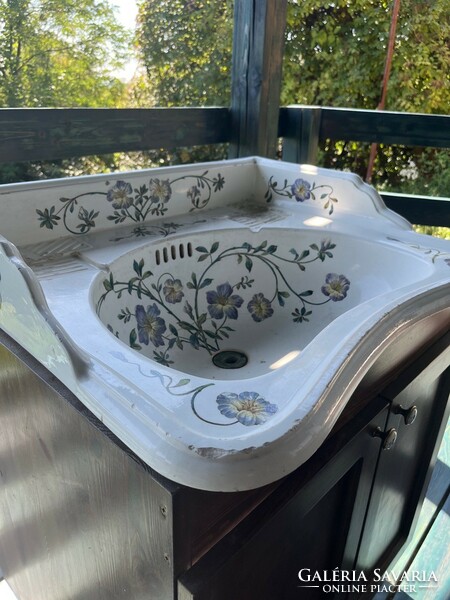 Secession numbered porcelain washbasin /r.D.Z. (Rudolf ditmar manufactory)