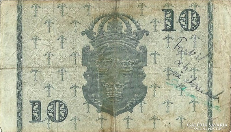 10 kronor korona 1944 Svédország