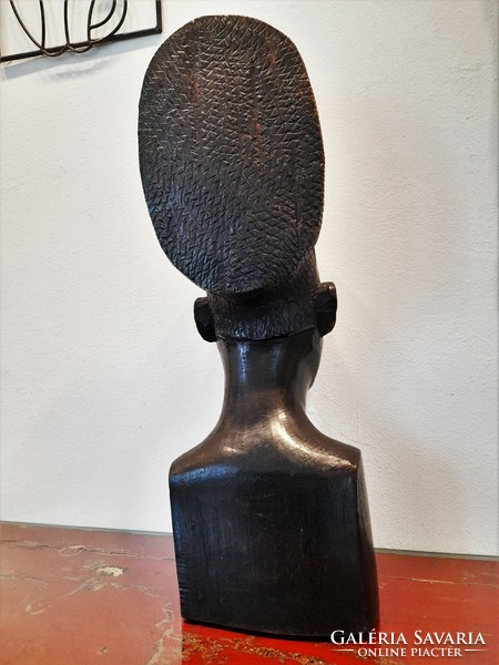 Sale! Old large-scale African carved statue / bust - fixed HUF 6,000.