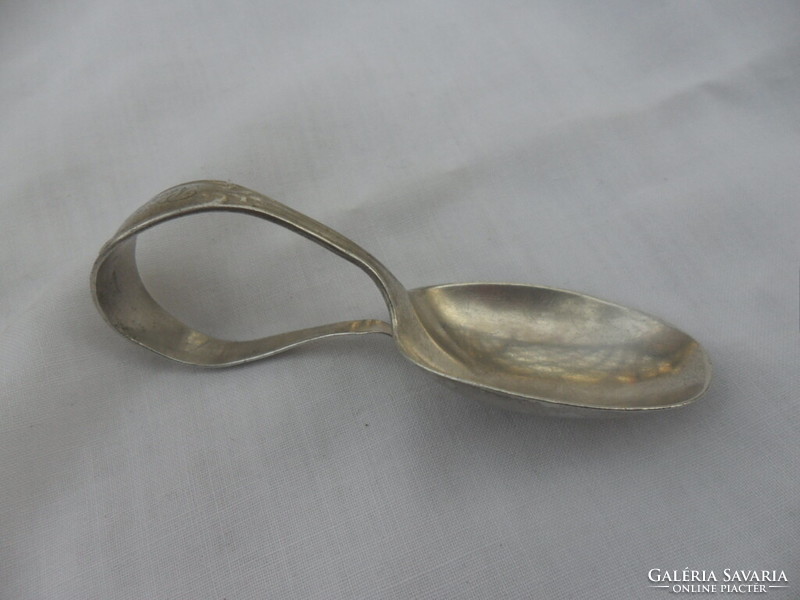 Birks silver engraved chef's tasting spoon