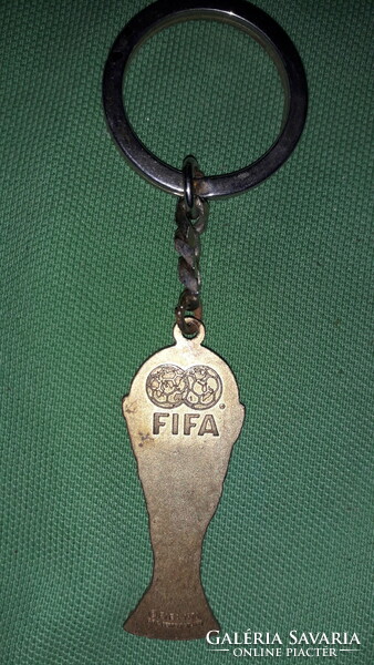 Régi 1974. FIFA WORLD CUP aranyozott futball kupa kulcstartó JELZETT GYŰJTŐI a képek szerint