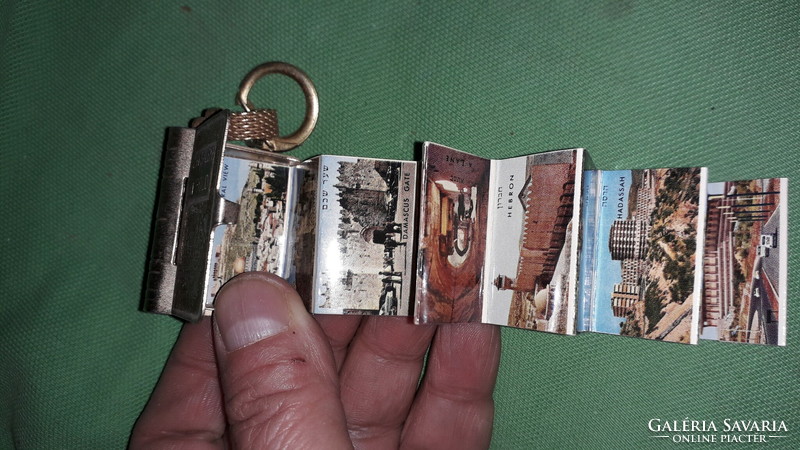 Old Jerusalem - golden book, color series of photos with dusting inside, key ring according to the pictures