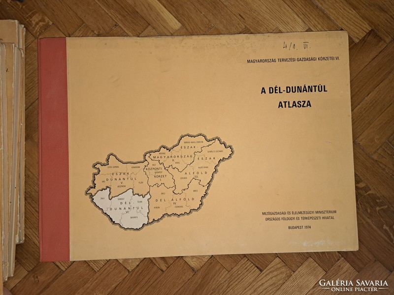 Magyarország tervezési-gazdasági körzetei DÉL DUNÁNTÚL  EXTRA 930-PÉLDÁNY 1974
