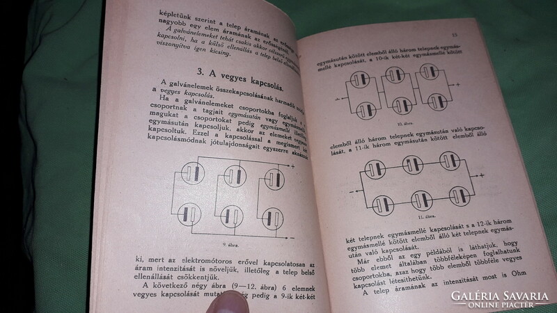 1921. Leo Grész: the galvanic batteries book according to pictures by József Német