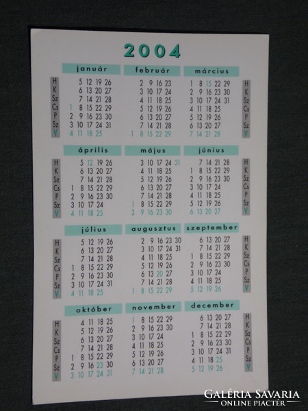 Kártyanaptár, Totó lottó szerencsejáték, skandináv lottó, férfi női modell , 2004,   (3)