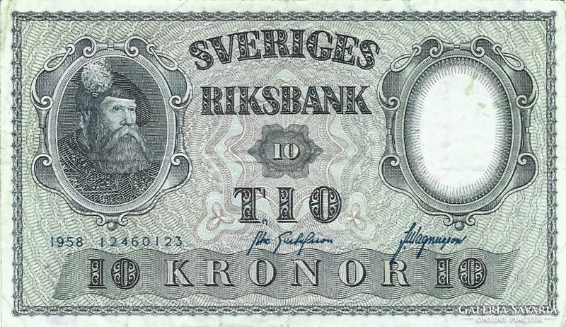 10 Kronor crown 1958 Sweden