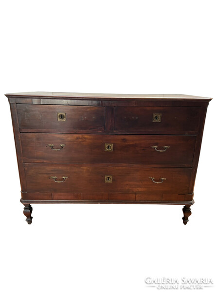 Contemporary antique large chest of drawers with 4 drawers