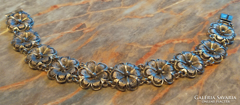 Collector's item: antique 800 master-marked silver bracelet