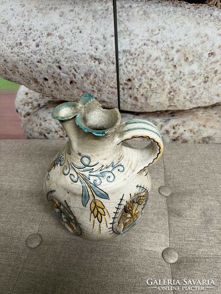 Dreher malt hungary gorka gauze painted - glazed ceramic jug a66