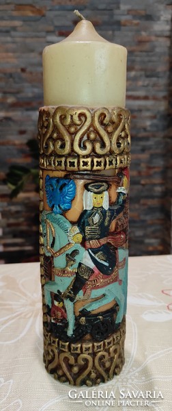 German carved candle