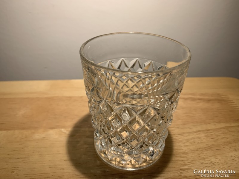 Retró kristály whiskey pohár 1 db pótlásra - whiskeys vastag falú pohár