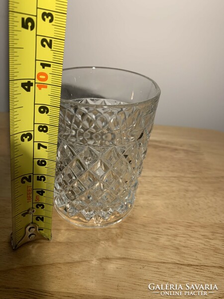 Retro crystal whiskey glass for 1 replacement - whiskey glass with thick walls