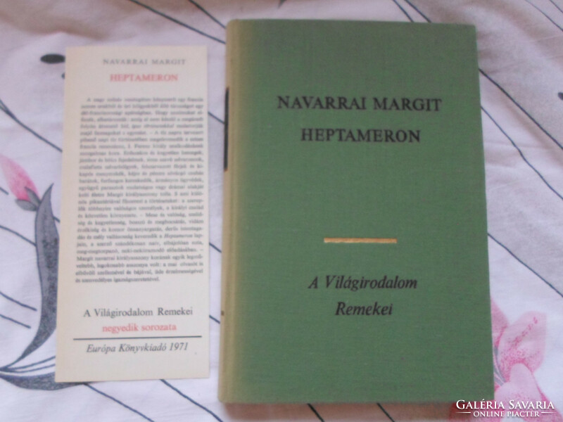 A Világirodalom Remekei – Navarrai Margit: Heptameron (Európa, 1970)