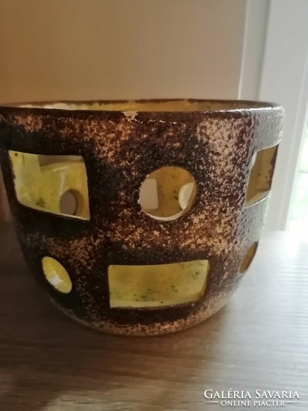 Retro ceramic glazed bowl