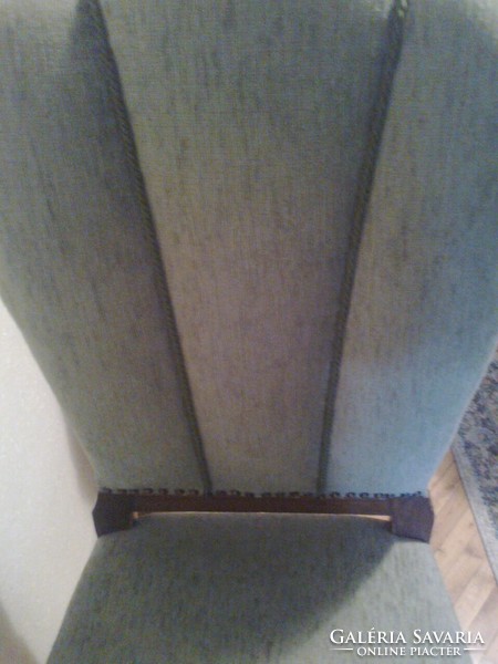 Art deco chairs (with fan-patterned backrest, carved legs)