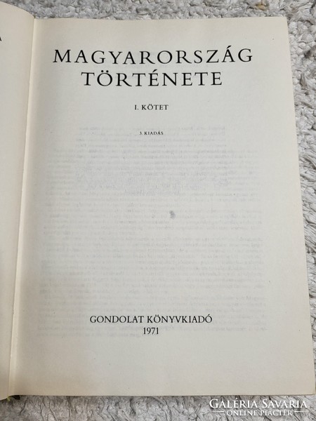 Magyarország története I, II kötet 1971-es kiadás