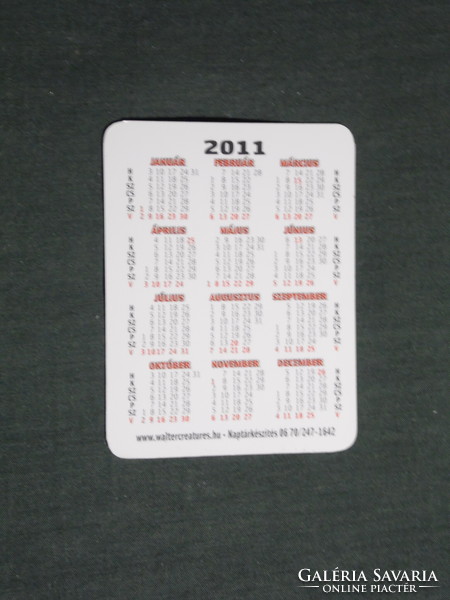 Card calendar, smaller size, citrofon mobile phone store, Pécs, 2011, (3)