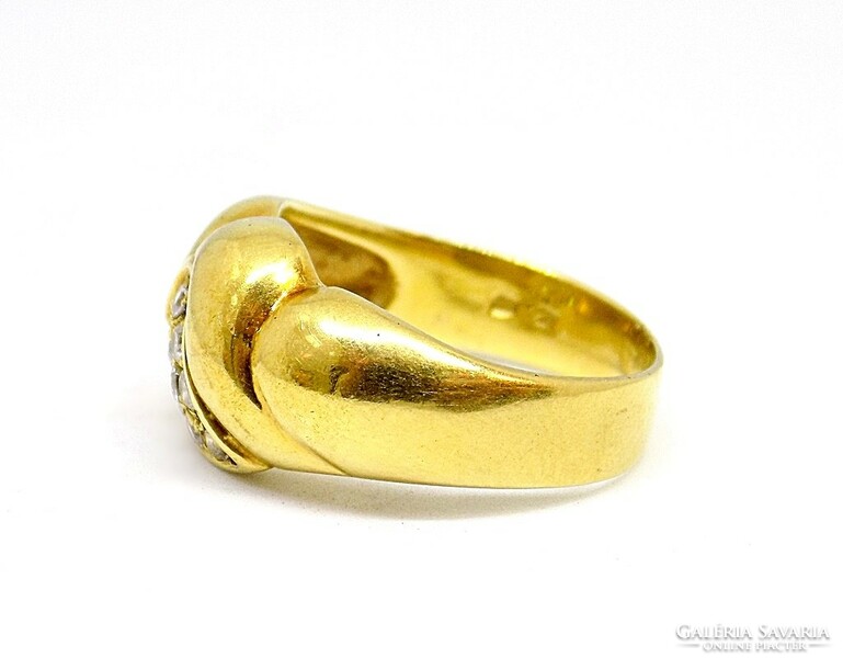 Stoned gold ring (zal-au121090)