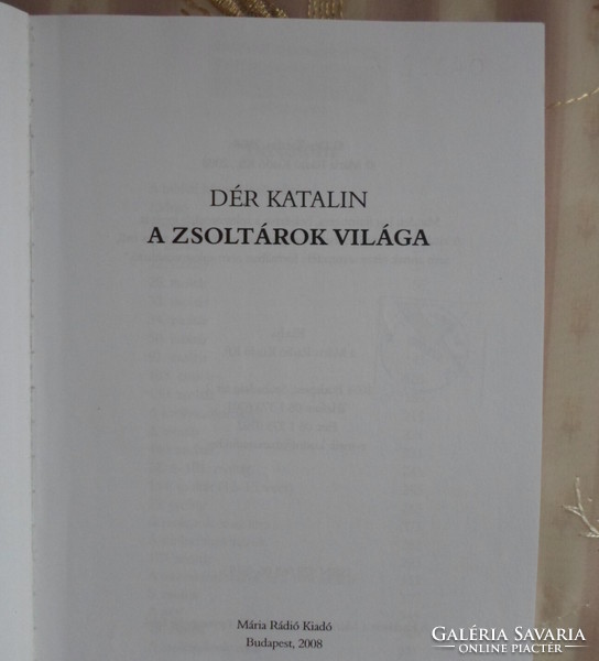 Dér Katalin: A zsoltárok világa (2008)